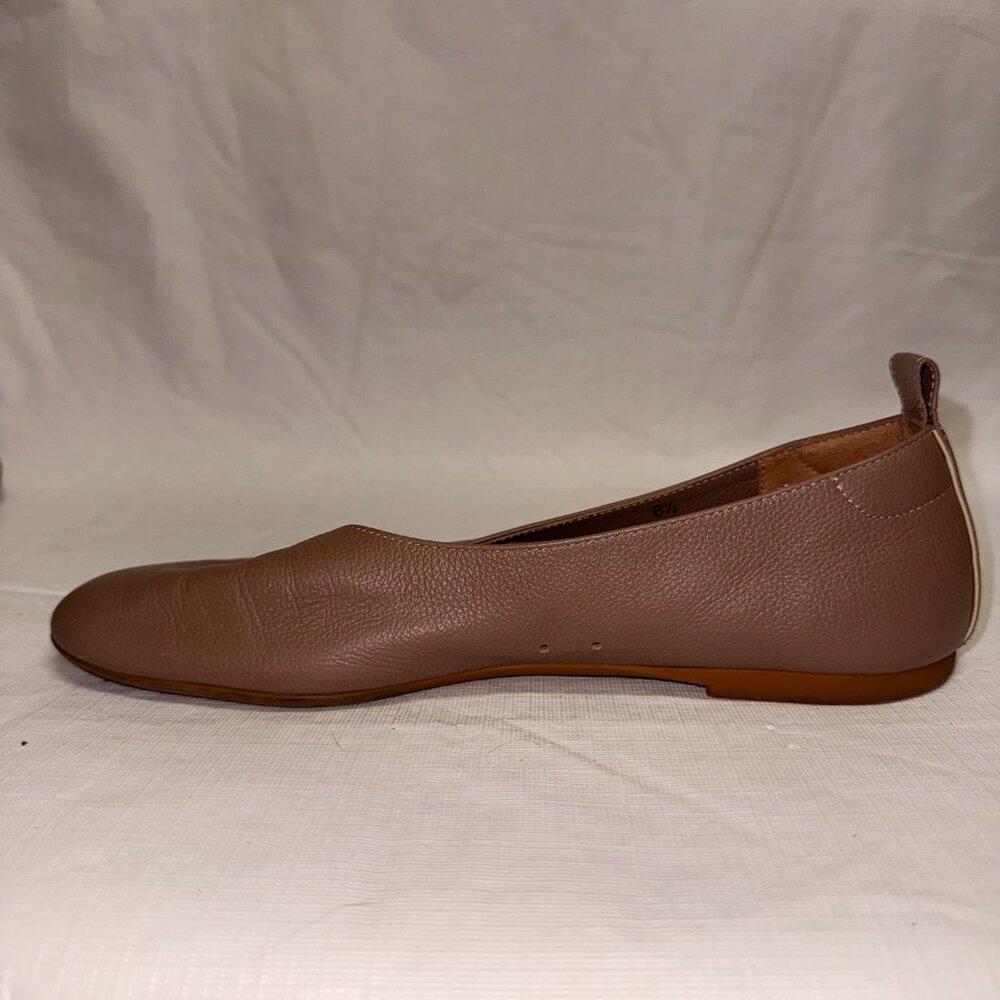 Everlane Brown Leather Slip-On Flats - Picture 4 of 8